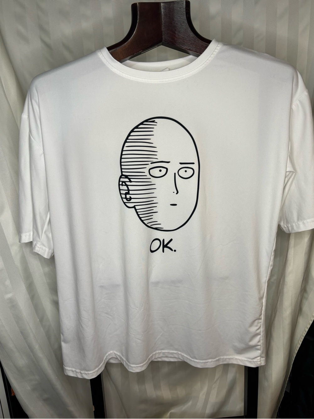 One Punch Man White Graphic Men’s T‑Shirt